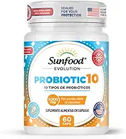 PROBIOTIC 10 1.000MG 60 CAPSULAS SUNFOOD EVOLUTION