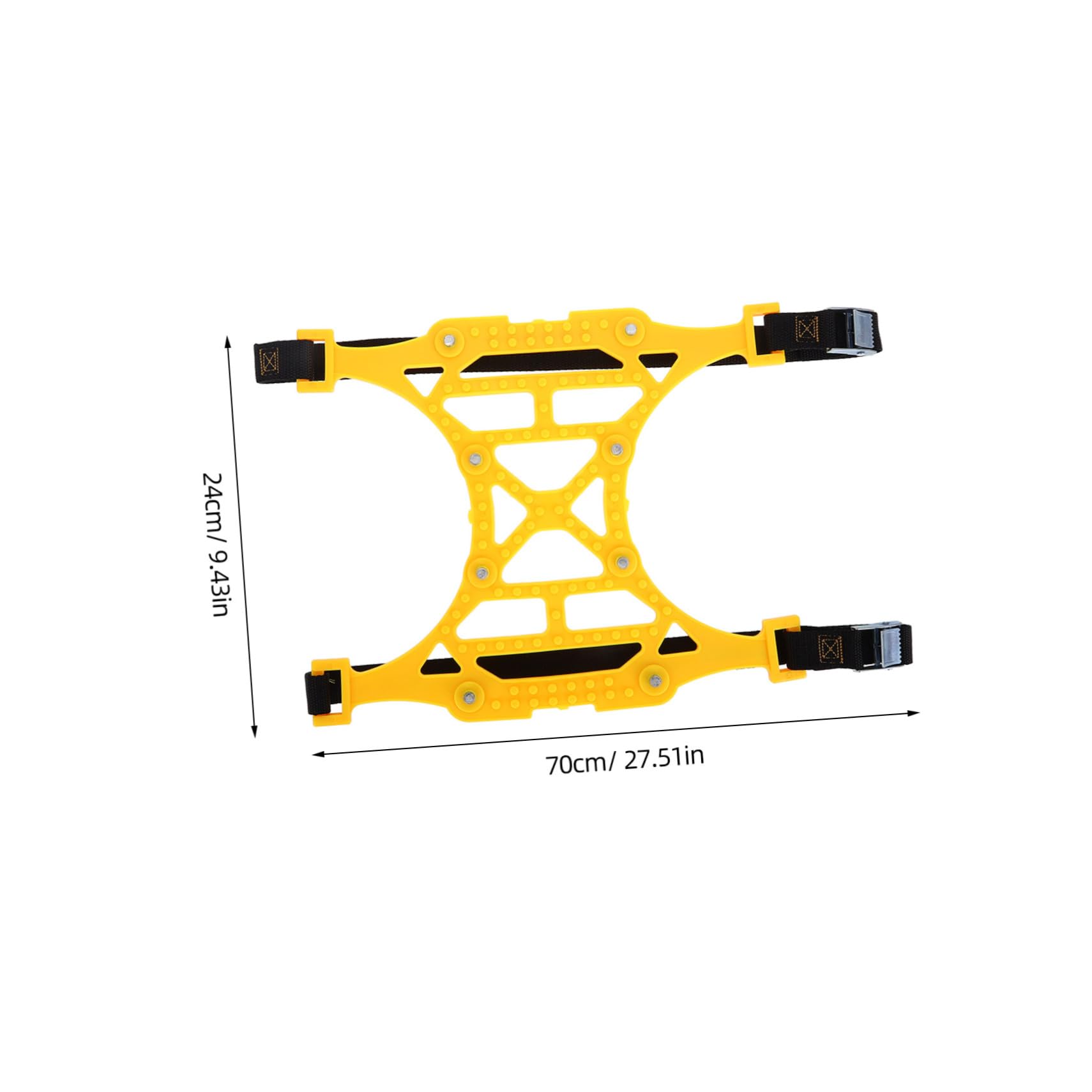 Unomor Snow Chain Tires Car Snow Chains for Tires Winter Tire Chains Tire Emergency Chain Portable Snow Tire Chain Tire Chains Anti Slip Car Automotive Wheel Chain Nylon Yellow