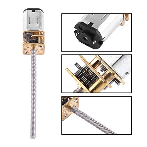 Dc 6V Gear Motor Reduction Geared Motor With Long M3*55Mm Screw Thread Output Shaft (6V 200Rpm) #TOP3