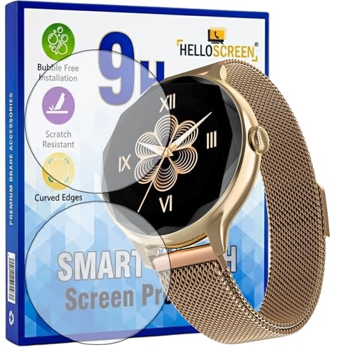Image of 2-Pack Screen Protector for Noise Diva 1.1 inch Smartwatch - Flexible TPU Screen Guard, HD Clear, Anti Scratch, Bubble Free, Full Coverage Film - Not Tempered Glass