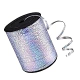 Holibanna 1Roll Shiny Curling Ribbon Metallic Balloon Ribbon for Crafting Wrapping Party Decorations and DIY Projects Easy to Curl Yards for All Occasions