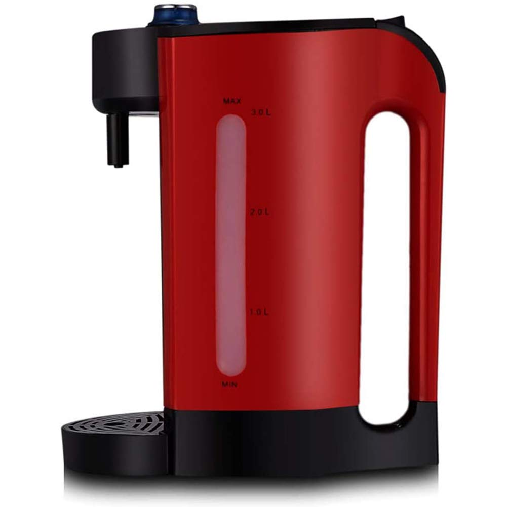 Bouilloires de chauffage rapide 3.0L rouge 1500W anti-séchage pour usage ménager