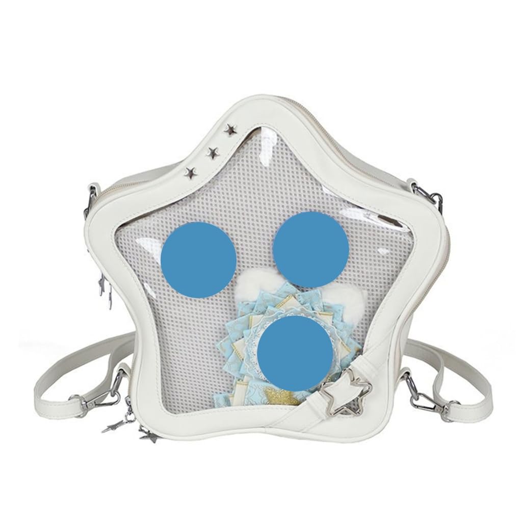 GMBYLBY Star Shaped Itabag Multi-Purpose Backpack Crossbody Bag Shoulder Bags For Anime Display Pu Leather Daypack