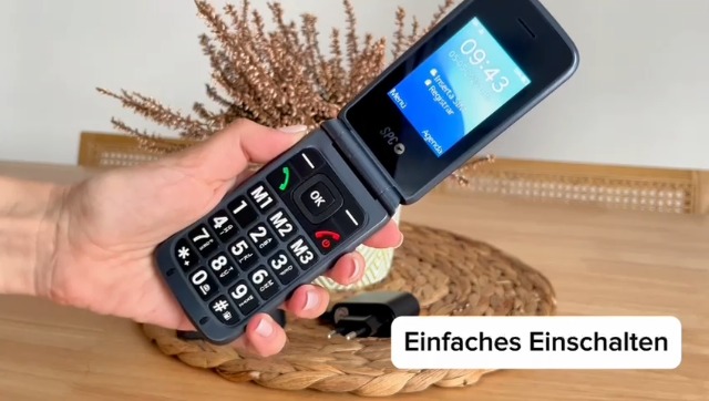 Téléphone mobile de base SPC Stella 3 4G VoLTE SOS Button XL Keys Volume 103DB Base de chargement