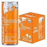 Pack de 4 Latas Red Bull Energético, Morango & Pêssego, 250ml