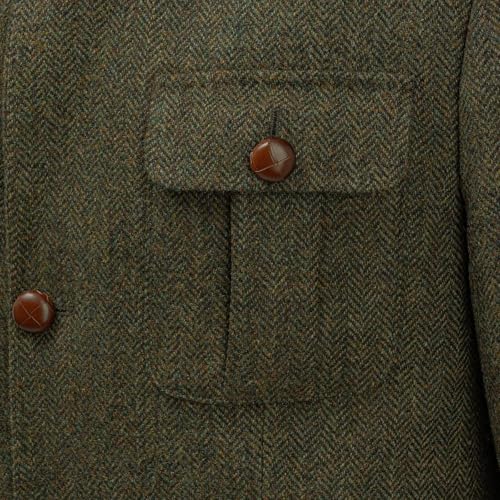 Men's Tweed Knit Casual Blazer Single Breasted Classic Slim Fit Lightweight Modern Jacket Formal Wedding Business4