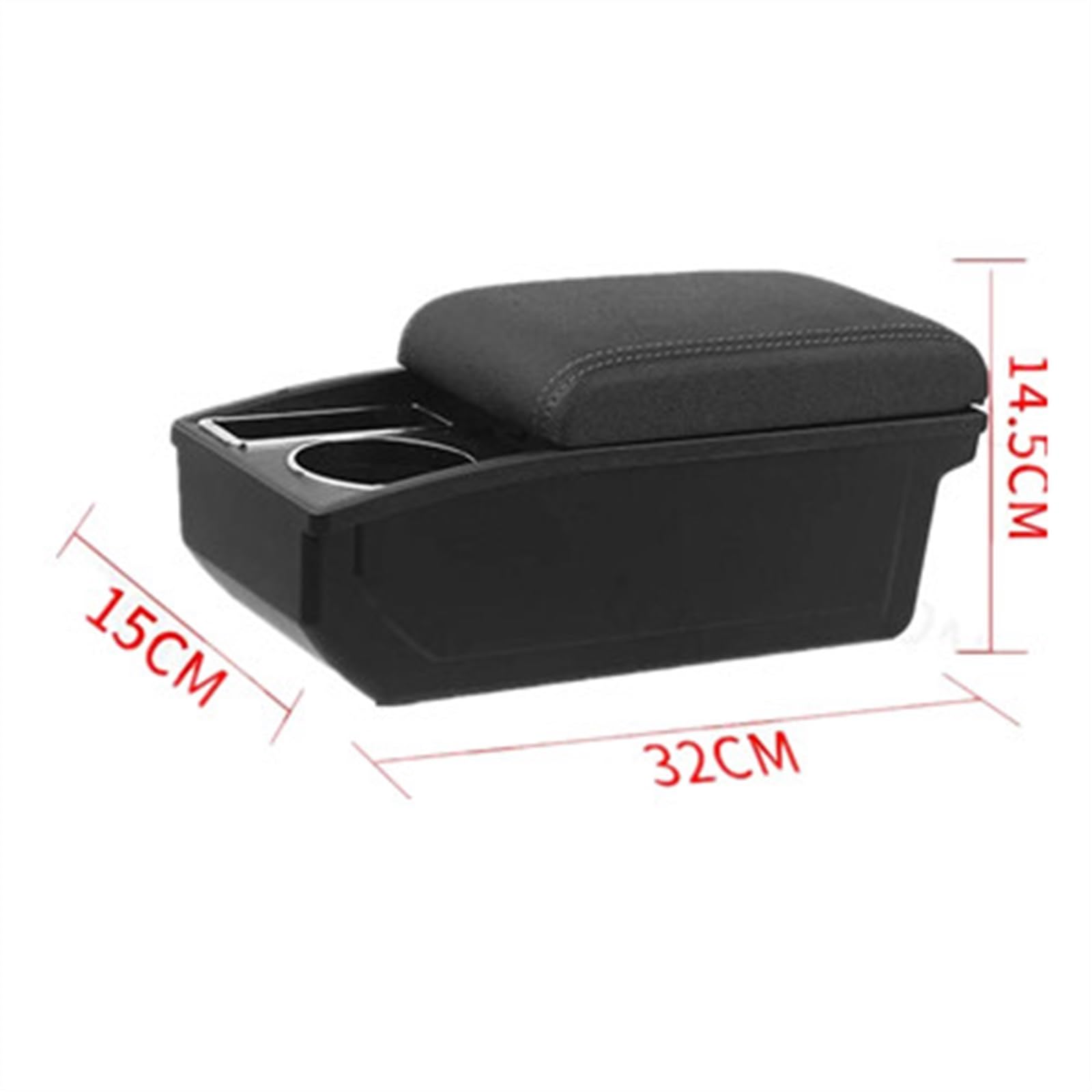 Scatola Bracciolo Con Supporto Multifunzionale Cuscino In PU Accessori Per La Modifica Degli Interni Dell'auto Per Astra H 2008-2011 Consolle centrale(Black line)