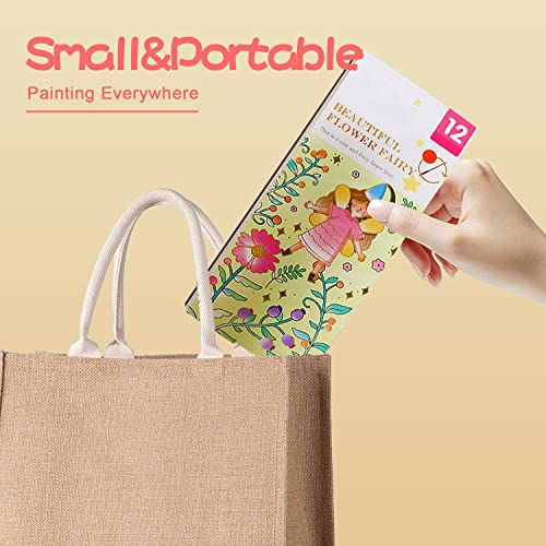 image for AAMYUP VERENIX 5 Pack Pocket Watercolor Painting Book Set Valentine Da