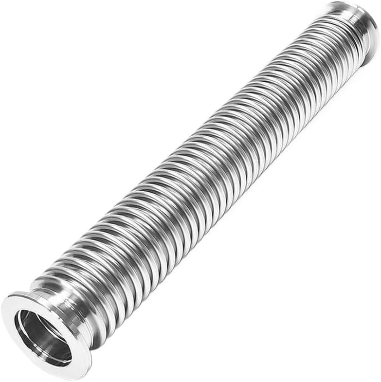 GeRRiT KF40 100-500mm SUS304 Length Stainless Steel Normal Type Bellows Hose Pipe Connector Flange Fitting Vacuum Bellows Pleated Tube (Color : KF40 Normal Type, Size : Length 150mm)