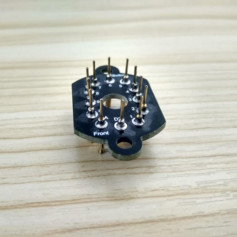 12pin Ceramic Nixie Tube Holder Socket 12 PIN 12P for IN12 IN-12 Glow Tube Fluorescent Tube