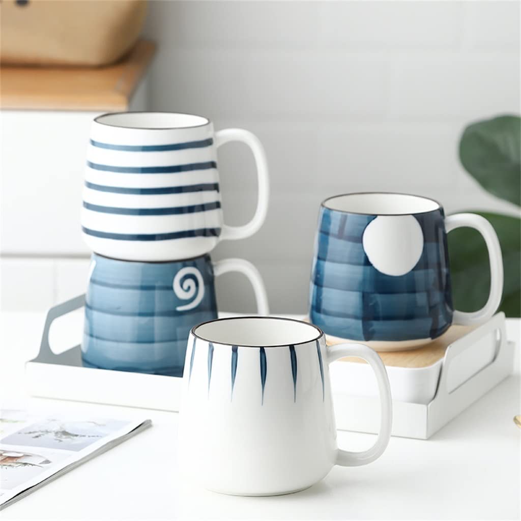 BBCBBZ Arge Underglaze kubki ceramiczne śniadanie napój kawa herbata kubki na mleko biuro zastawa stołowa do kuchni japoński ręcznie malowany kubek prezenty(A)