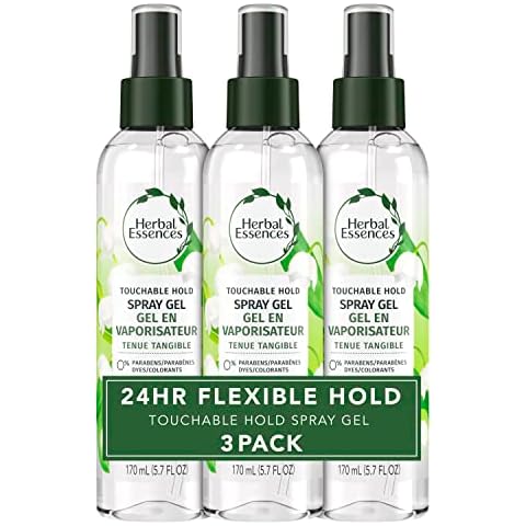 Herbal Essences Hair Spray Gel for Curly Hair, Styling Gel for Women, Touchable Hold, 5.7 Fl Oz (Pack of 3) Cover