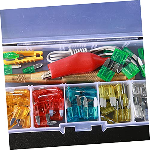 Kit de fusibles para automóvil, 60 piezas, 5-30 A, zinc y plástico, con probador miniatura 4