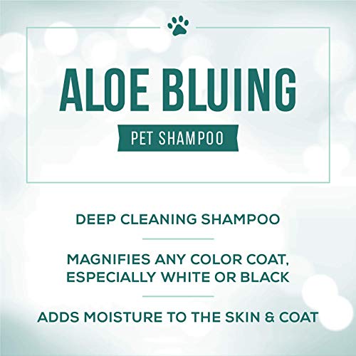 Image of Nature's Specialties Bluing Ultra Concentrated Dog Shampoo for Pets, Makes up to 2 Gallons, Natural Choice for Professional Groomers, Optical Brightener, Made in USA, 16 oz