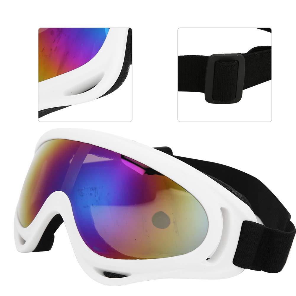 Sxhlseller Lunettes de Ski, pour Hommes Femmes, Enfants Filles Garçons, Lunettes de Snowboard, Protection UV, Anti-buée, Coupe-Vent, Sports de Plein Air, Moto, Cyclisme, Ski, Patinage