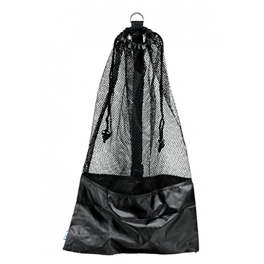 Black Snorkel Bag! Mesh Draw String w/Shoulder Strap