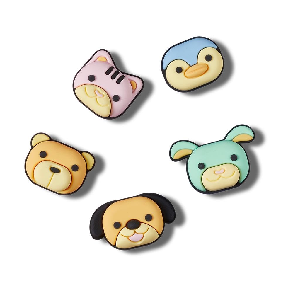 Crocs Jibbitz Charms, 3D Animal Friends 5 Pack