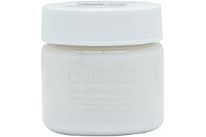 Angelus Flexible Glittercoat Glitter Paint: Radiant Shimmer in White Sugar