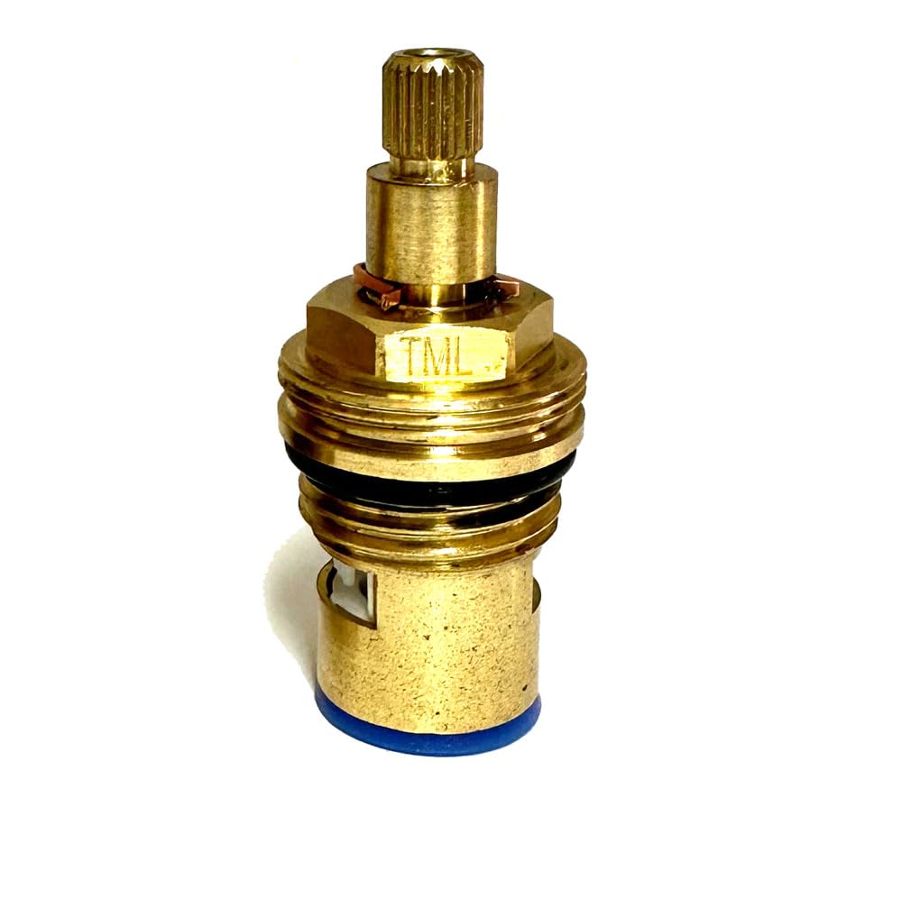 Tml Bsp 1/2" 24 Spline Quarter Turn Ceramic Tap Cartridge Valve 53Mm Anticlockwise Open B6 Cc9