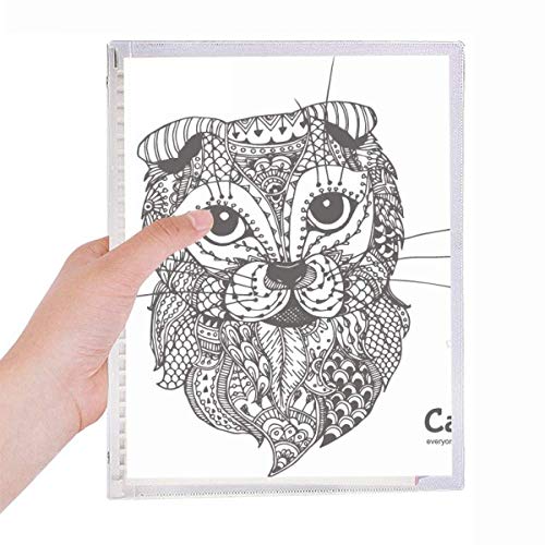 Cat Human Paint Baby Notebook Loose Leaf Diary Refillable Journal Stationery