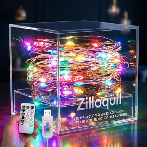 Image of 5M /50 LEDs /String /Strip Smart Magic LED Fairy Light with Remote Control, USB Powered, DIY Rope Light for Festival, Indoor Room & Home Decoration Light (M /Fairy String Light)