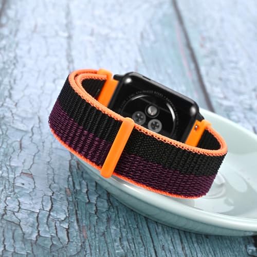 Image of WOCCI Adjustable Nylon Sport Watch Bands with Hook and Loop Fastener, Quick Release Watch Straps for Men and Women, Band Width 18mm 20mm 22mm