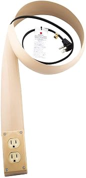 Electriduct Lay Flat Electrical Power Extension Cord Cover Cable Protector - 4 Feet (Beige)
