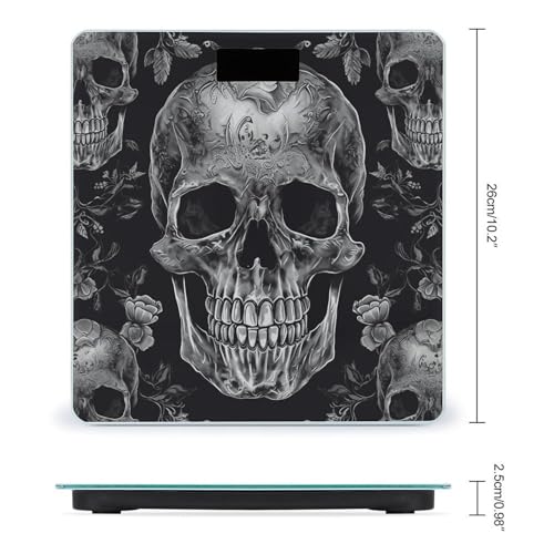 Báscula digital de baño con plataforma de vidrio templado miniatura 2