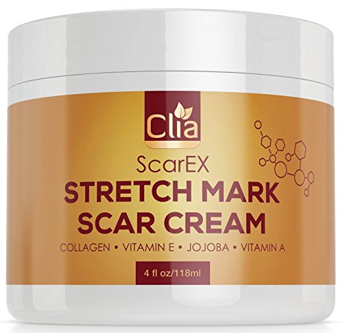 CLIA Beauty Retinol Moisturizer For Stretch Mark Scars With Collagen, Caffeine and Vitamin E, Helps Remove and Prevent New And Old Stretch Marks and Scars, Best Formula For Pregnant And Nursing Moms