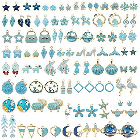 60pcs 30 Pairs Enamel Charms for Jewelry Making Wholesale Bulk Lot Craft DIY Findings
