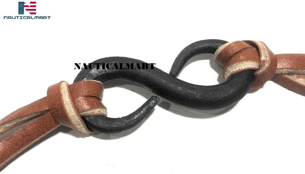 Nautical-Mart Steel Infinity Bracelet Unisex Mens Womens Jewellery Iron Anniversary Blacksmith Made