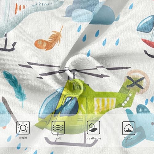 Colorful Helicopters Airplanes Raindrops Toddler Girls's Underwear 2T 202c12103