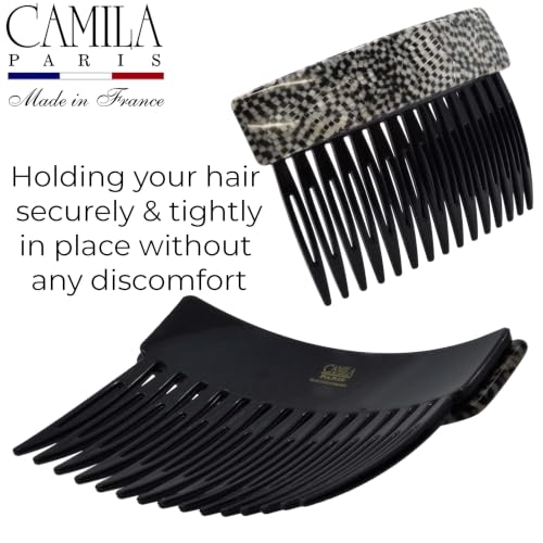 Image of Camila Paris CP3801 Hair Side Comb, 3 inch Small French Twist Hair Combs Clips
