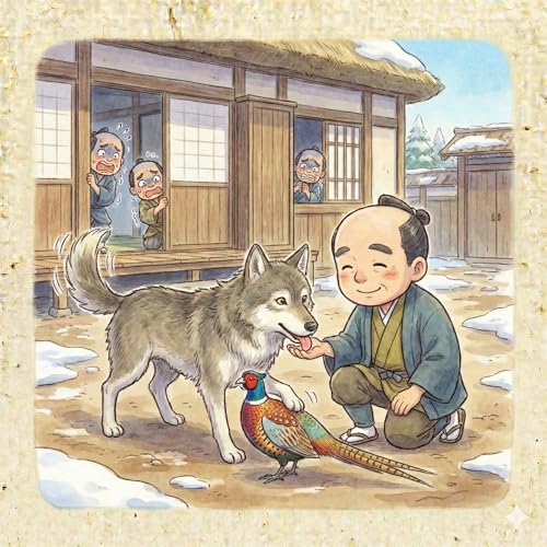 「狼の恩返し」　骨を取ってあげた狼が男にお礼を持ってきた&hellip;