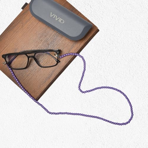 Image of VIVID vision Unisex Adult Eyeglass Holder Strap Cord | New Chain Adjust on Sunglasses | Anti-slip Retainer Lanyard String Eyewear Frame | Specs Mask Chains