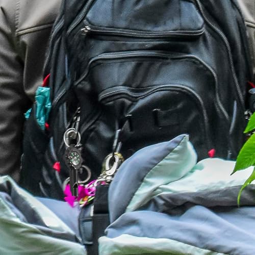 Brújula silbato multifunción portátil para camping miniatura 7