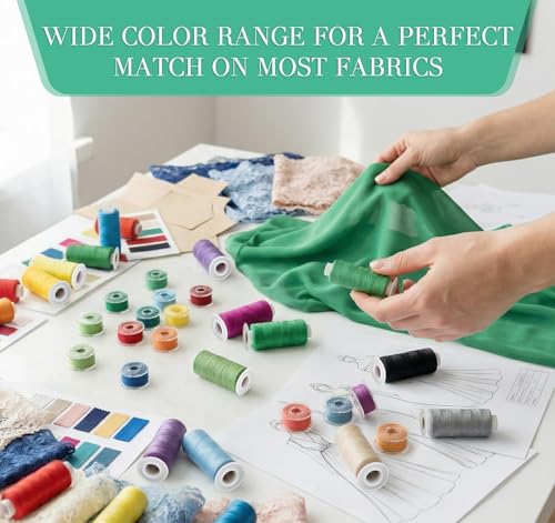 Kit 72 Hilos para Coser, 36 Colores, 550 Yardas miniatura 7