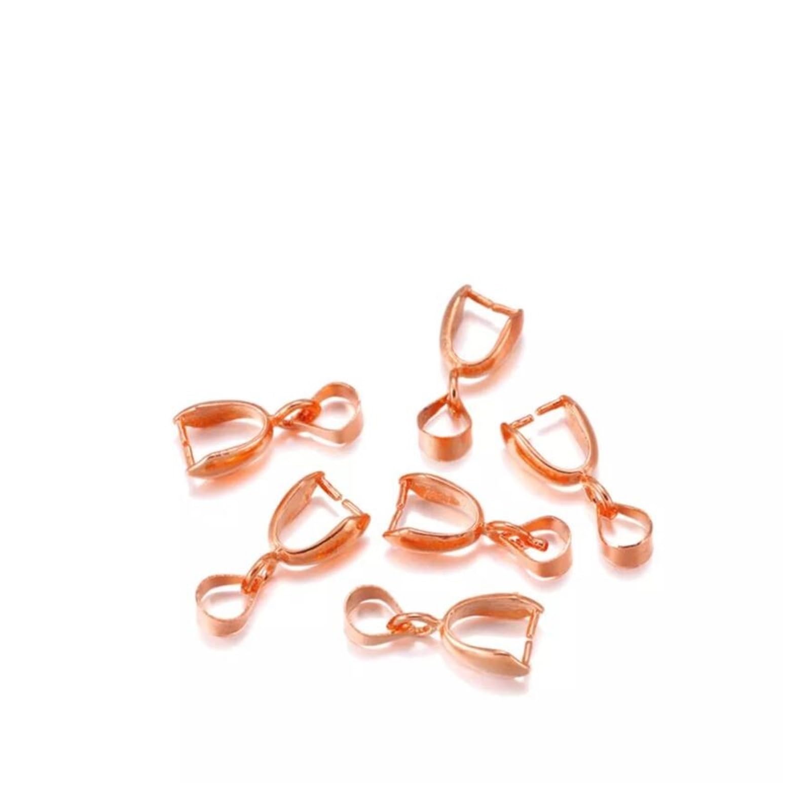 Lot De 90 Attaches Pour Pendentifs En Cuivre | 3 Couleurs (or, Blanc, Cyan) Pour Fabrication De Bijoux