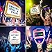Oiyeknrd VIP Bottle Service Sign,LED Club Bottle Presenter, Color Letter Billboard,Hand Holding Luminous LED Presenter,with 4 Sets Letters & 2 Set Numbers,A