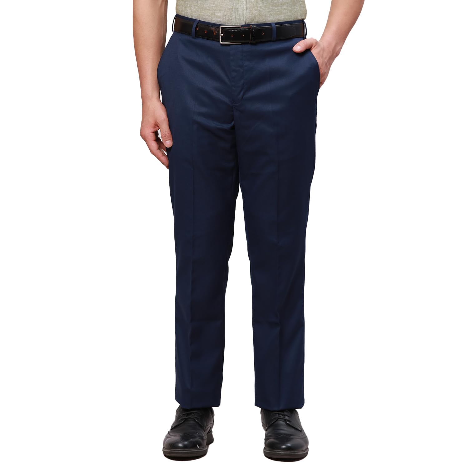 park avenue Men's Smart Fit Mid Rise Trouser-picture-33