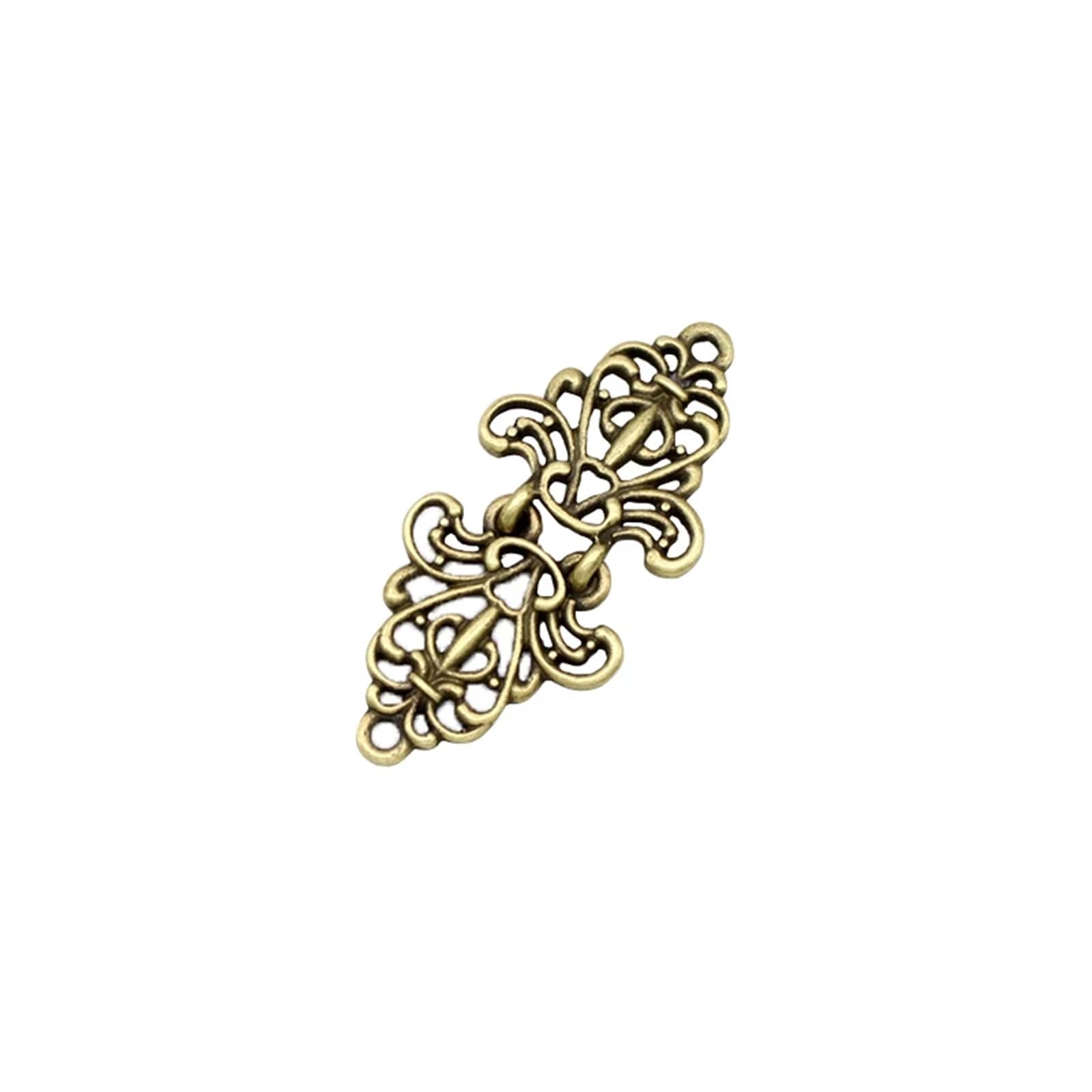 Post Box 3pcs Elegant Gold Color Duck Clips Flexible Hollow Flower Pin Brooch Shawl Shirt Sweater Cardigan Collar Clip Buckles Clothes Decor(B)