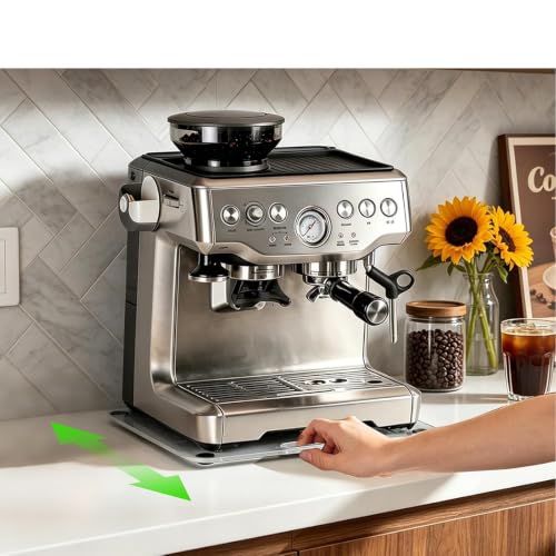 Bandeja de encimera para cafetera ES601 y ES701 con base móvil acrílica 3