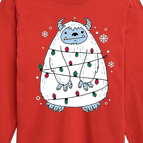 Instant Message - Yeti Lights - Toddler & Youth Long Sleeve Graphic T-Shirt3