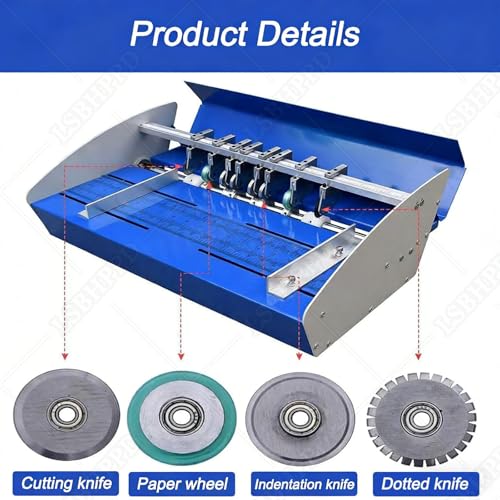 Heavy Duty 3-in-1 Creasing Machine, Automatic Booklet Maker & Folding Machine for Binding Documents, Greeting Cards & Photo Paper up to 520mm/20.5in