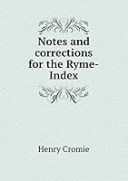 Notes and corrections for the Ryme-Index 5519232024 Book Cover