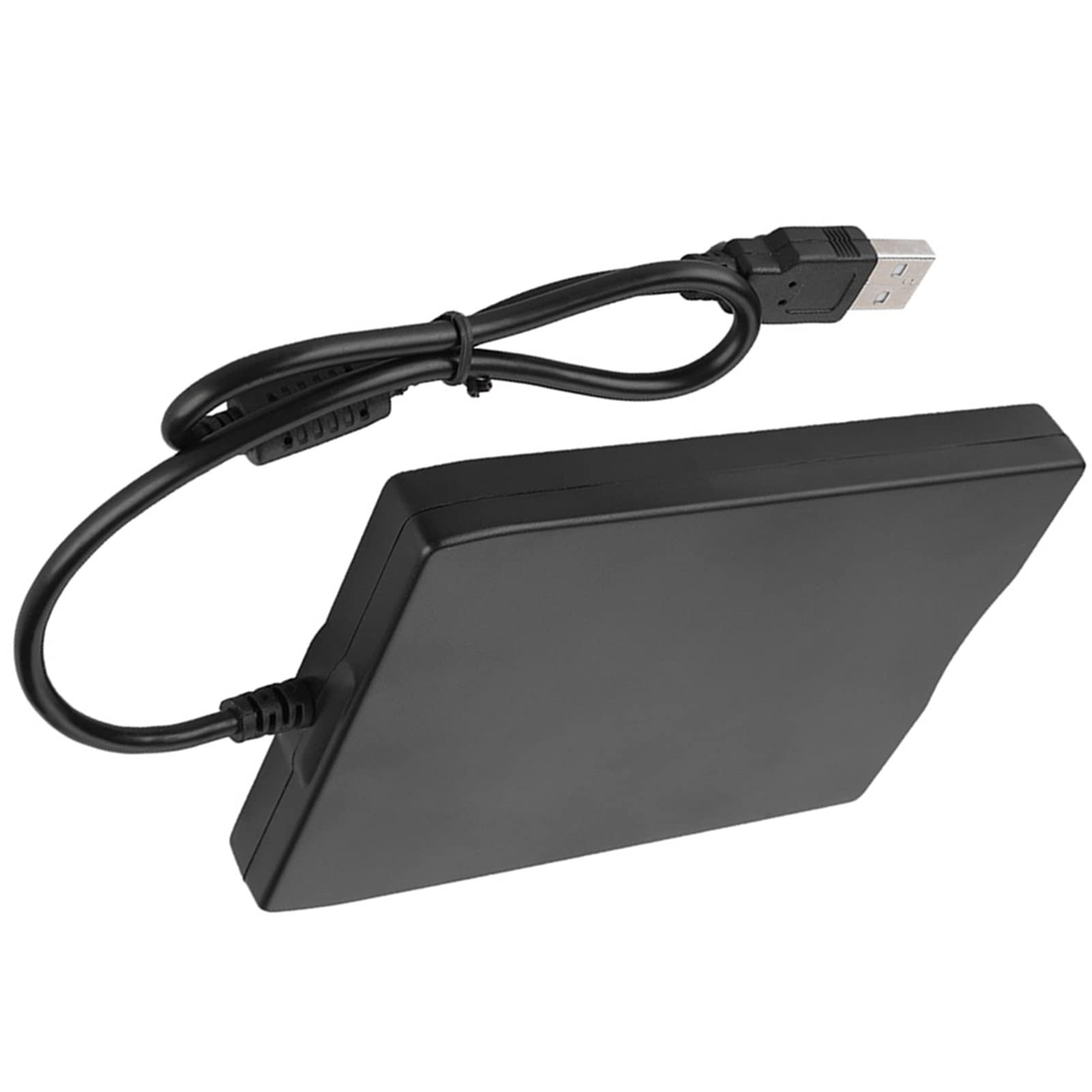 SUNGOOYUE USB-Diskettenlaufwerk 1,44 M für den Allgemeinen Gebrauch, Schwarz, Mehrere Schnittstellen, Stoßfeste Fußpolster, Popup-Tasten-Design, Geeignet für Notebook/PC/Desktop/