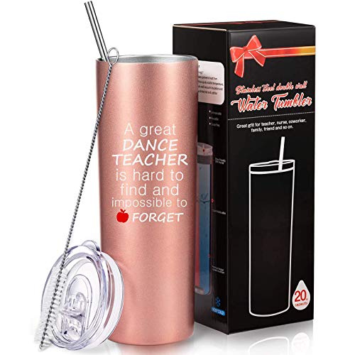 Boao Christmas Dance Teacher Gifts for Women, Stainless Steel Insulated Tumbler with Lid,...