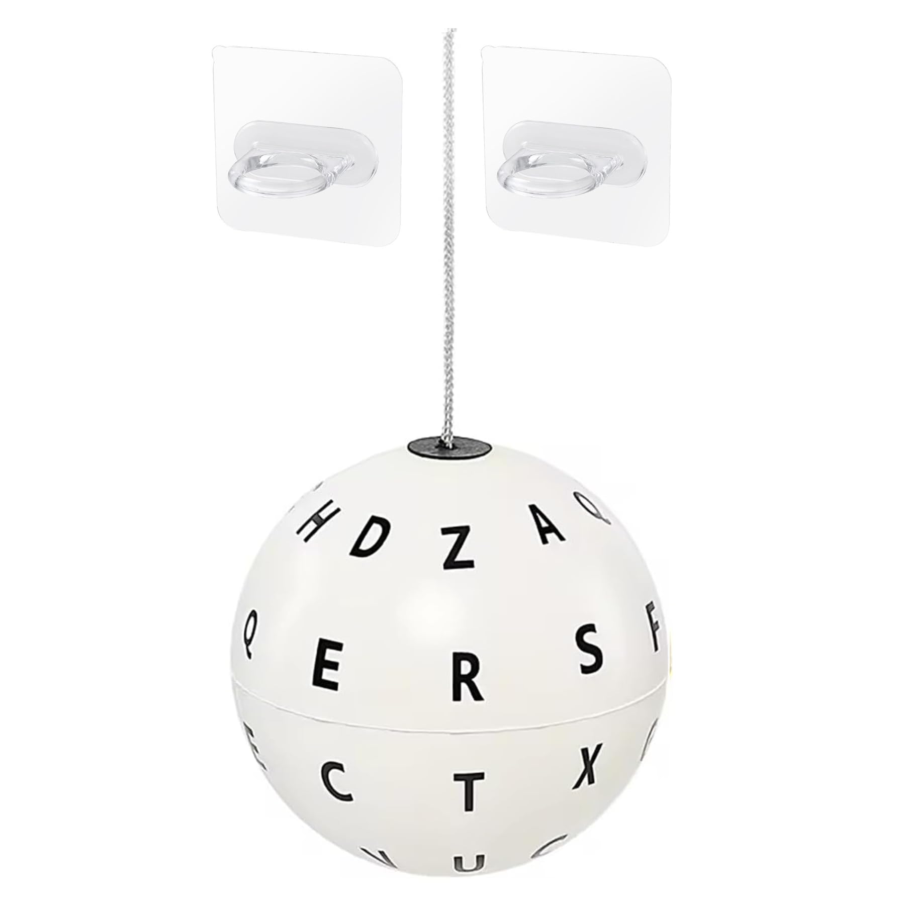 Marsden Ball Vision Therapy with Letters for Hand-Eye Coordination and Visual, Visually Impaired Estrabismo Amblyopia Vision Children Eye Therapy Training Improve Ball (White)