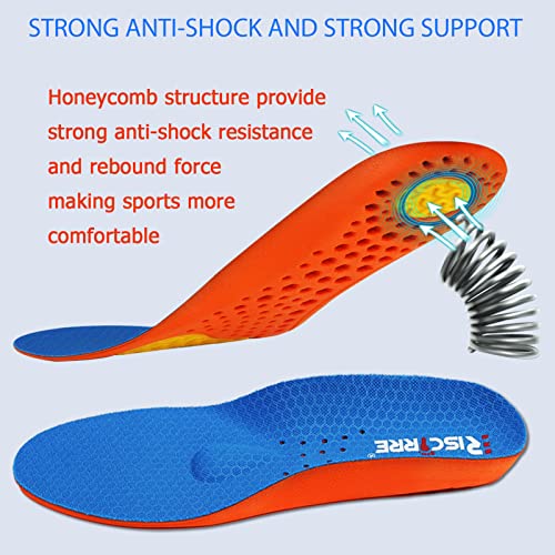 Insoles for Men and Women- Support Shock Absorption Cushioning Sports Comfort Inserts, Breathable Shoe Inner Insole for Running Walking Hiking Working(L)4