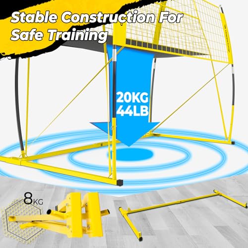 Happy Jump 8x11 FT Professional Adjustable Volleyball Training Equipment, 3 Height Levels (6.5–8 FT), 2026 Reinforced for Tear & Impact Resistance, Includes Volleyball for Indoor/Outdoor Training - Image 6